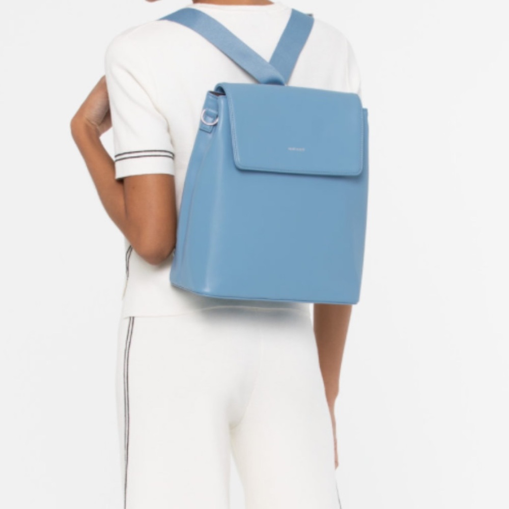 Matt and Nat Mini Backpack - Light Blue LIKE NEW